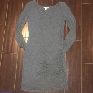 Gray Banana Republic Long-sleeve T-shirt Dress